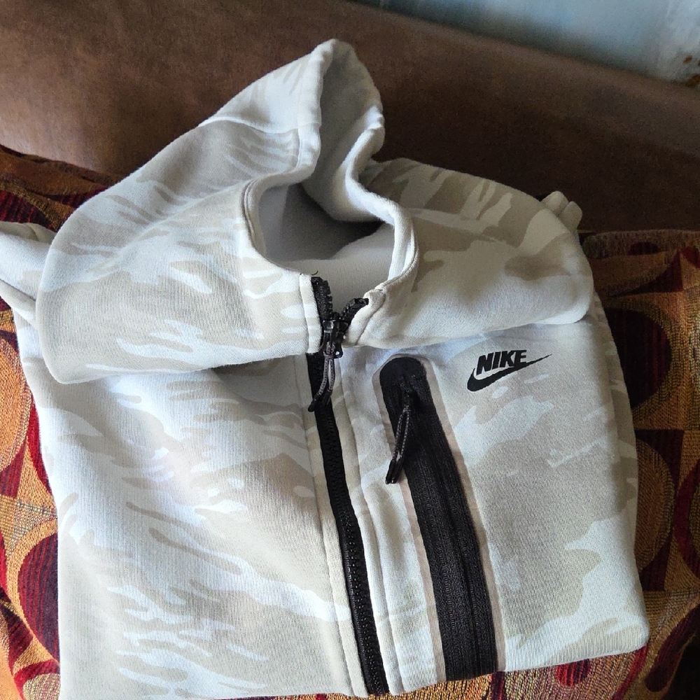 Nike Tech Camo 2-Way Zip  Hoodie